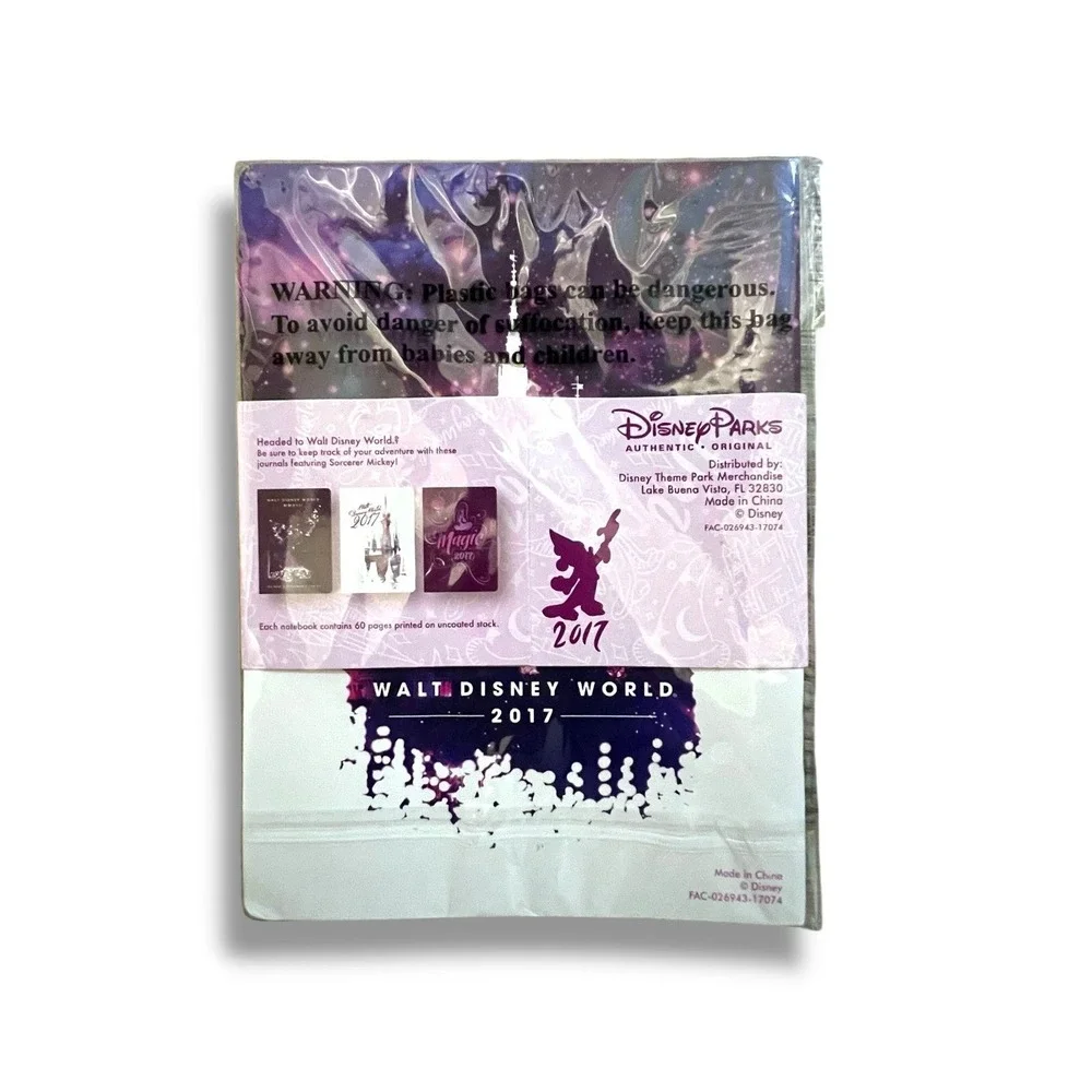 NIB Disney Parks Set of 3 Notebooks Walt Disney World 2017 Vacation WDW Souvenir